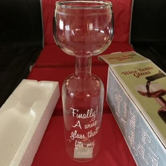 Big Mouth Toys Wine Bottle Glass *New* - Picture 8 of 11